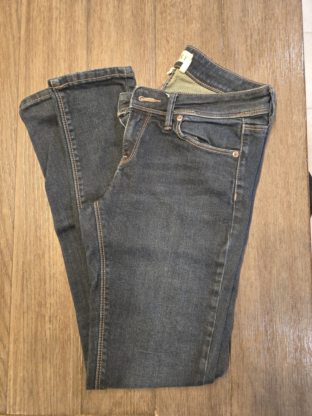 Roxy Women's Skinny Jeans in Dark Gray Denim